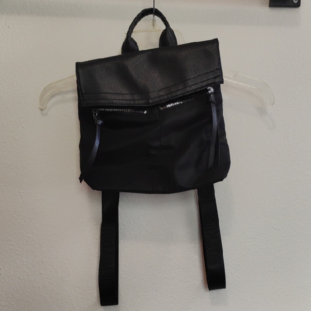 Botkier Black Backpack with Logo Patch